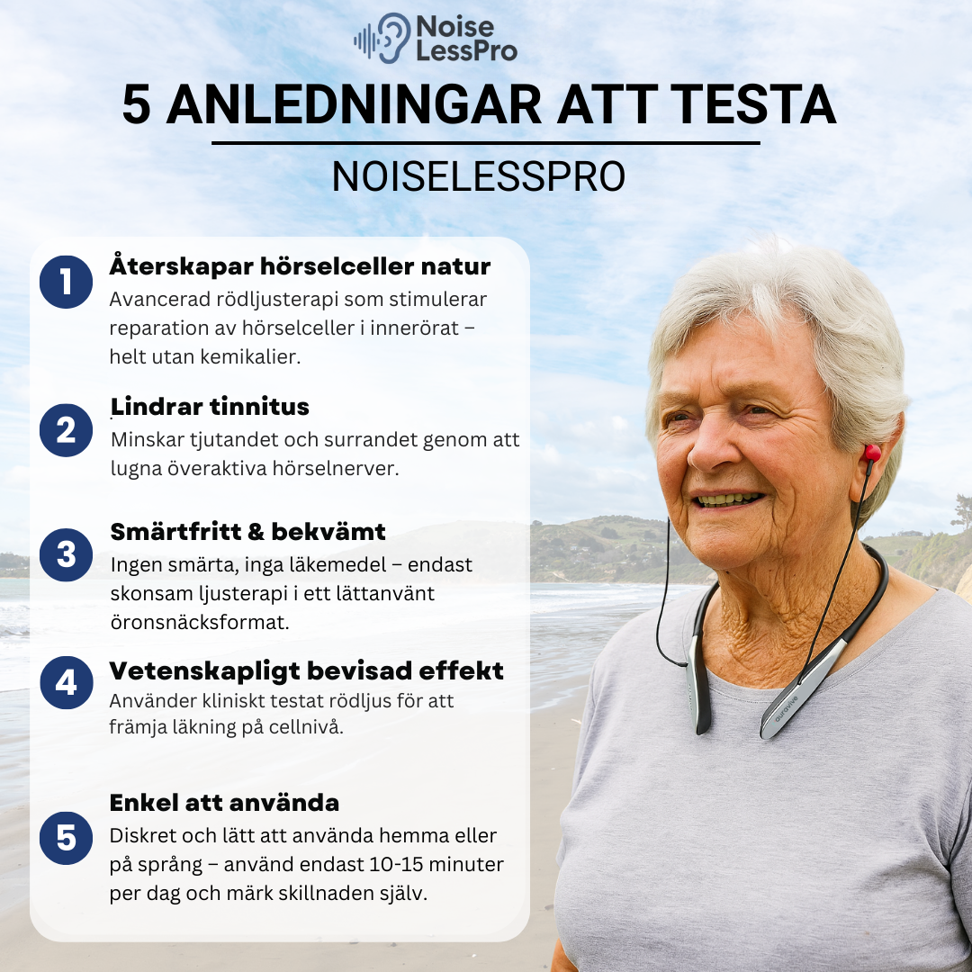 NoiseLessPro™ - Lindra dina hörselproblem naturligt